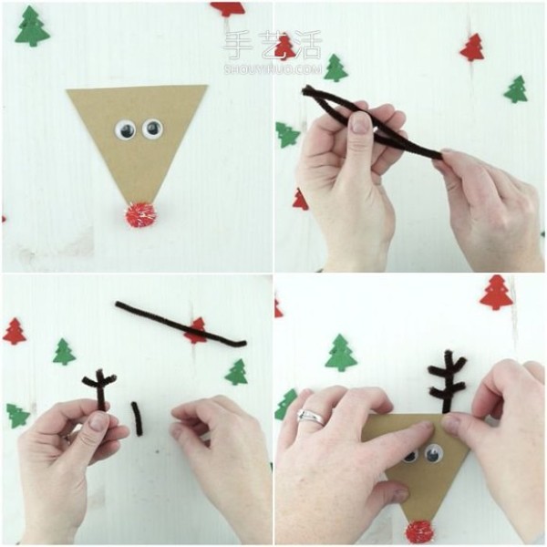 Tutorial on how to make simple handmade Christmas puppets in kindergarten