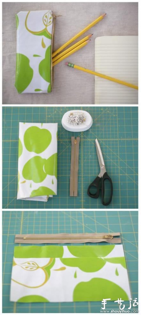 Tutorial on making beautiful pencil cases with handmade fabrics