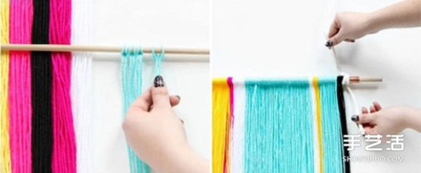 Easy-to-learn DIY hand-made colorful flag hangings for home