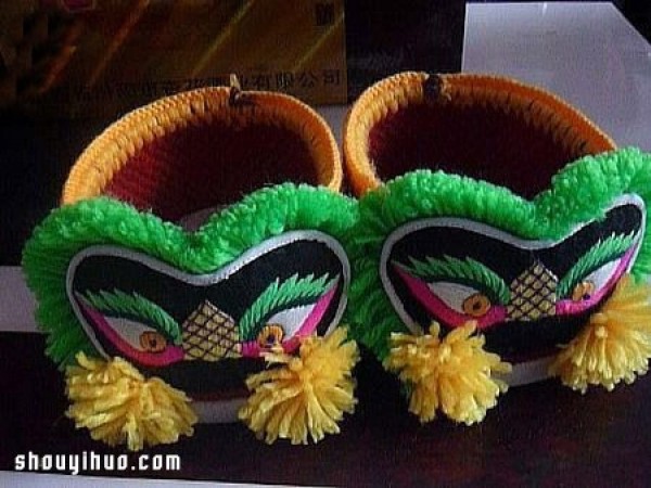 How to make childrens tiger head shoes, tiger head shoes fabric handmade tutorial