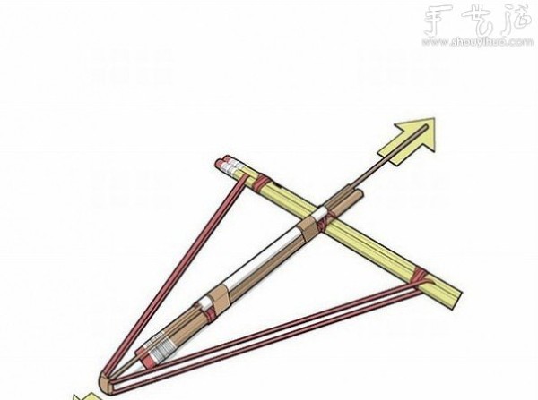 How to make a toy crossbow that shoots rubber by hand