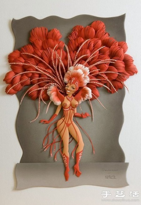 Appreciation of exquisite three-dimensional paper art works