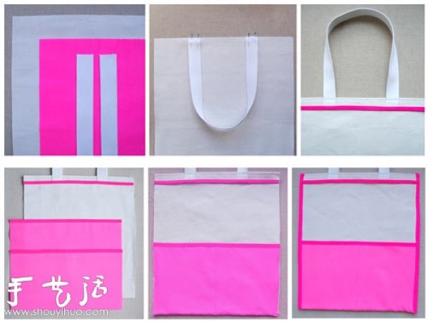 Neon fabric to make colorful effect handbags