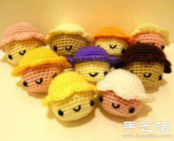 Super cute cartoon knitted works