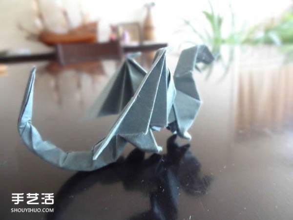 Western Dragon Origami Tutorial Illustrated How to Origami a Winged Dragon