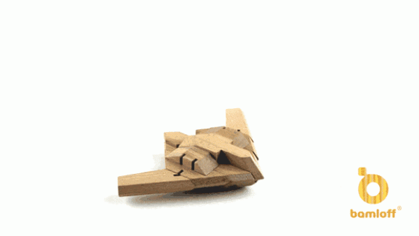 Transformers toys made of wood, enjoy the fun of playing with wood