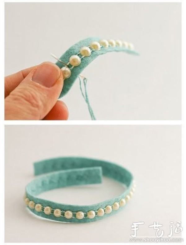 Handmade fabrics make small fresh style bracelets