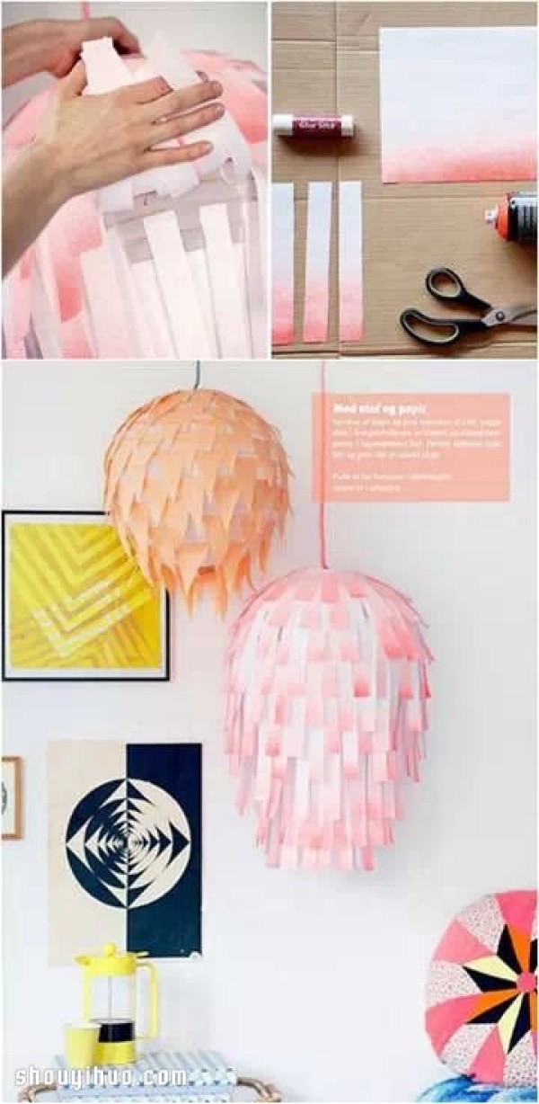 Tutorial on how to make beautiful lighting by DIY using sticky notes