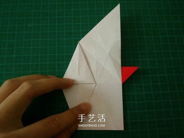 Illustrated tutorial on how to fold the Christmas crane How to fold the Christmas crane