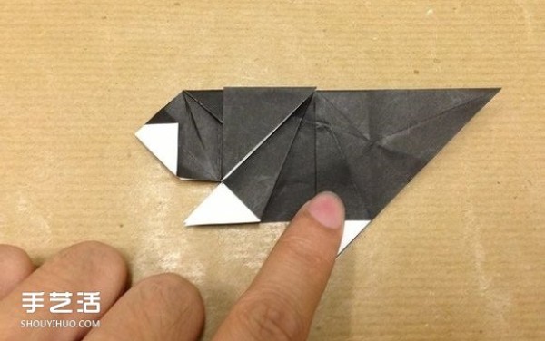 Small animal origami step-by-step diagram, using paper to fold small animals, illustrated method