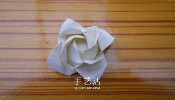 Origami Fukuyama Rose Illustration of Fukuyama Rose Folding Steps