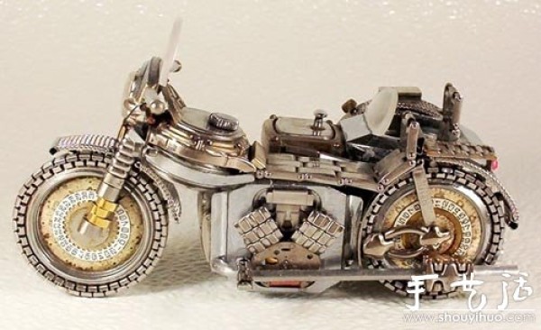 Watch Parts DIY Handmade Motorcycle