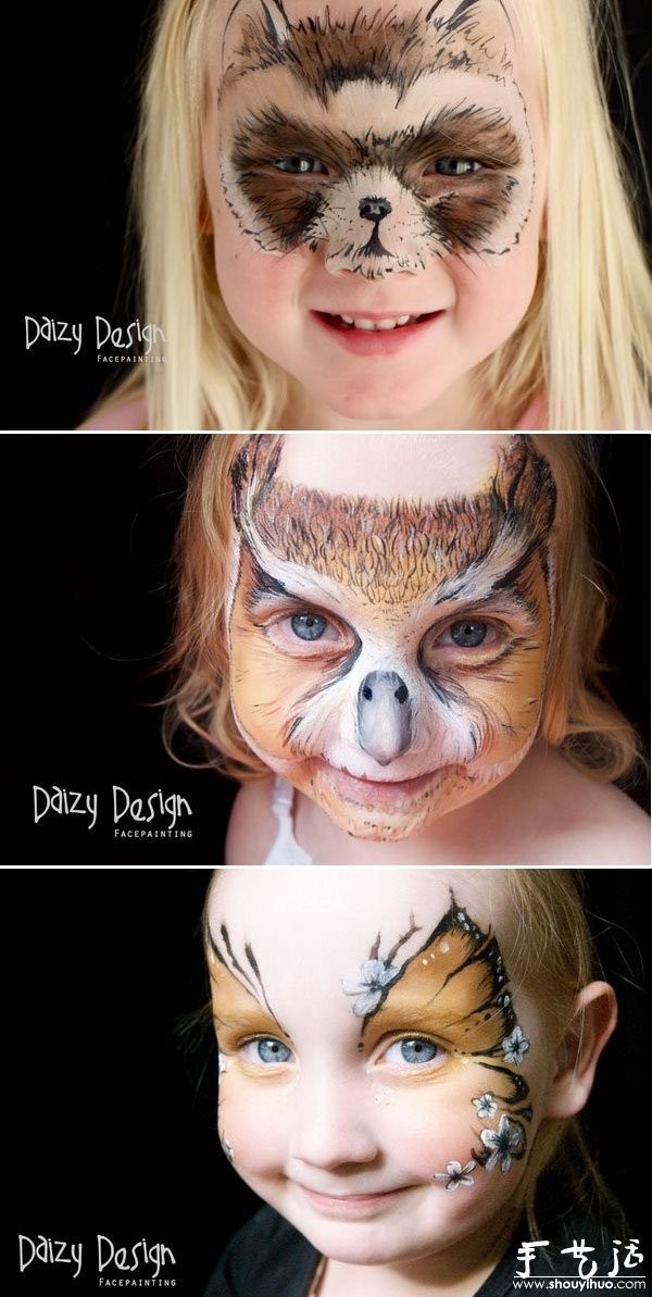 Paintings on childrens faces - "baby face"