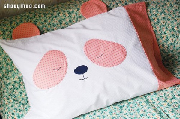 Super Cute Panda Pillow DIY Panda Face Pillow Case Handmade