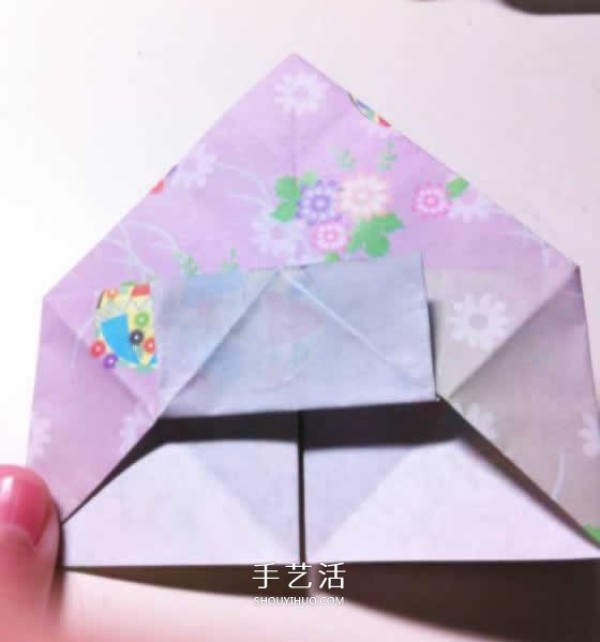 Mini rose flower origami tutorial with beautiful diamond rose folding illustrations