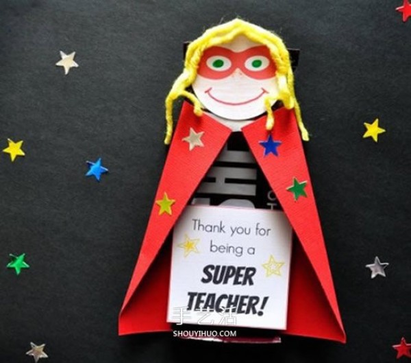 How to make a chocolate Superman teachers creative gift for Preschool Teachers