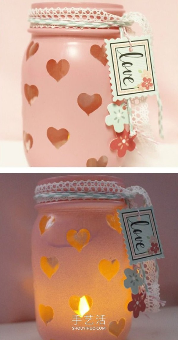 15 Charming Valentines Day Glass Jar Gift DIY Tutorial