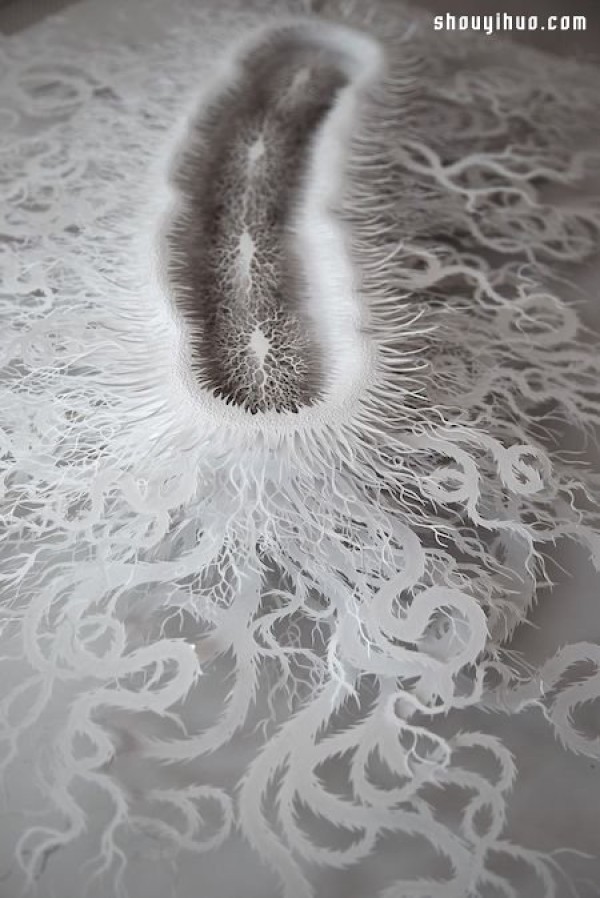 It turns out that bacteria can also be so beautiful! Ultra-fine microbial paper sculpture