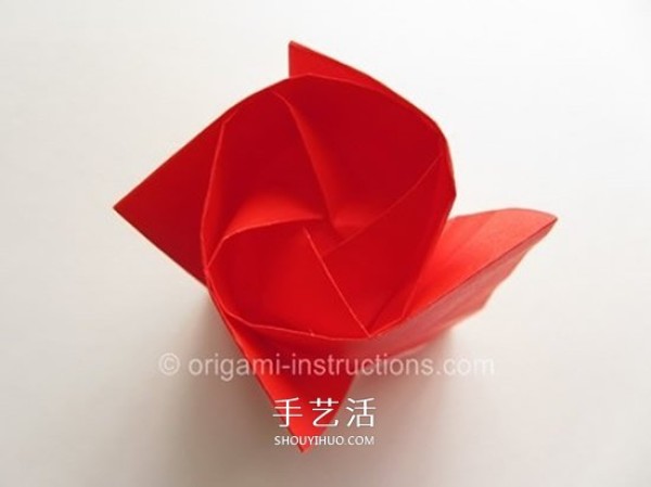 Kawasaki Rose Folding Tutorial Kawasaki Rose Improved Origami Illustrations