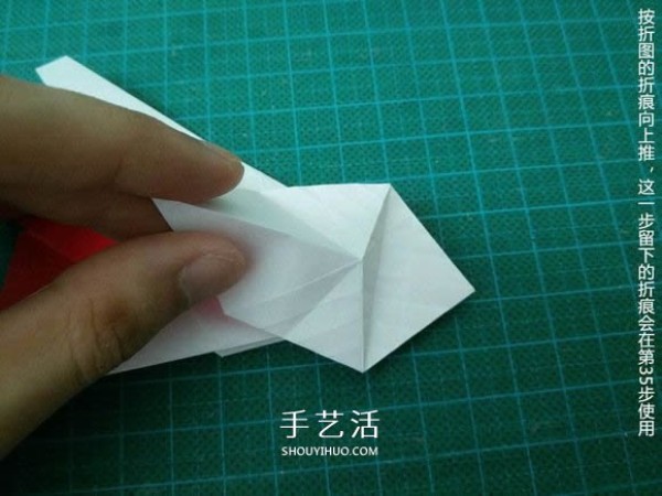 Illustrated tutorial on how to fold the Christmas crane How to fold the Christmas crane