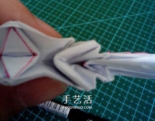 How to fold the six-winged seraphs heart origami with six-winged heart and illustration