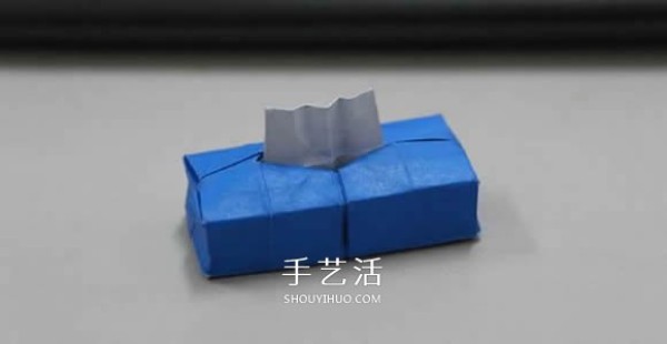 Naoyuki Tanitas origami tutorial, illustrations of how to fold a cute tissue box