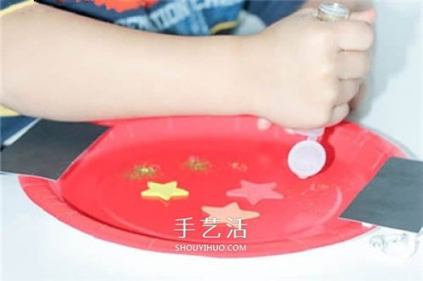 Tutorial on how to make handmade paper plate lanterns for National Day and Mid-Autumn Festival