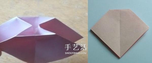 Handmade origami bow step by step chart and simple bow folding method