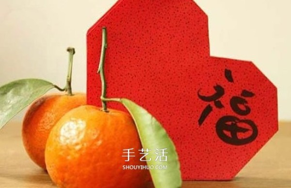 How to fold red envelopes from cardboard and illustrate how to make New Years love red envelopes by hand