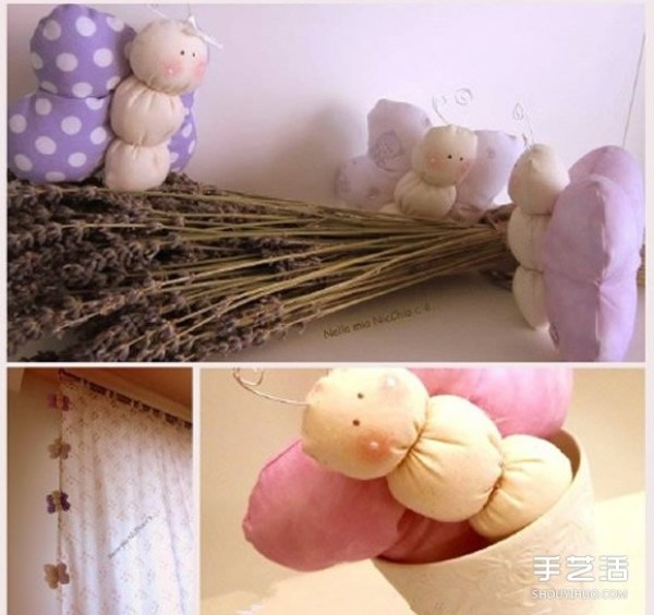 Non-woven butterfly baby makes cute fabric toy butterfly baby DIY