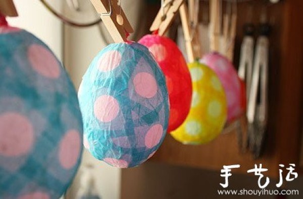 Handmade colorful surprise eggs