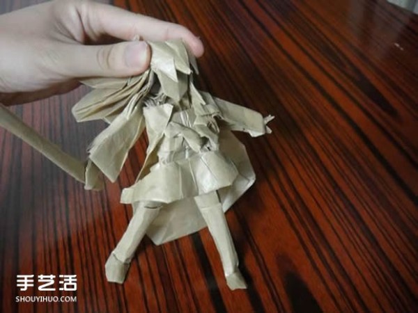 Shagugan no Shana origami illustration anime character Shana origami tutorial