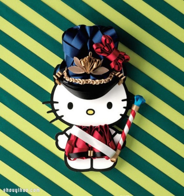 Use ribbons to DIY various styles of Hello Kitty clothing