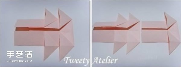 Napkin box DIY production tutorial, beautiful paper box folding method illustration