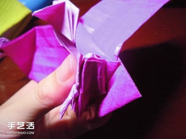 Die Lianhua Love Origami Illustration of Creative Love Origami Step by Step