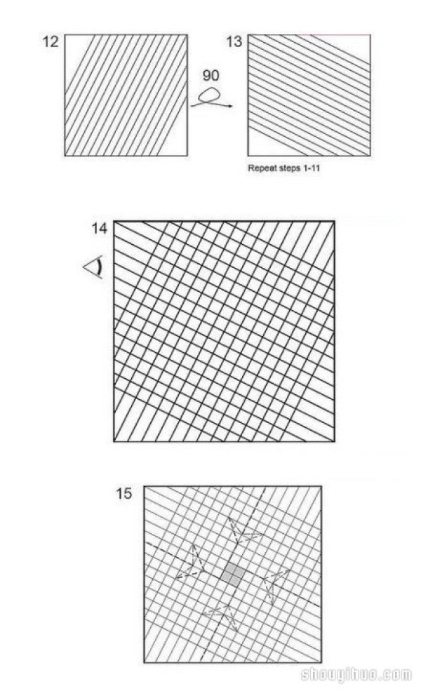 How to Fold Fuquan Roses, Fuquan Rose Folding Illustrated Tutorial