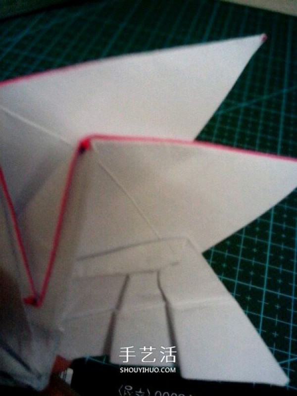 How to fold the six-winged seraphs heart origami with six-winged heart and illustration