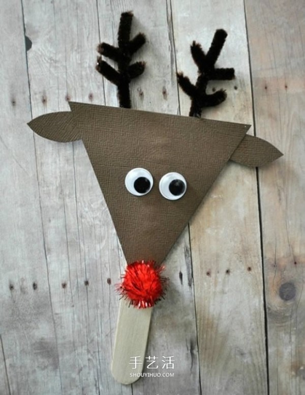 Tutorial on handmade Christmas reindeer in kindergarten