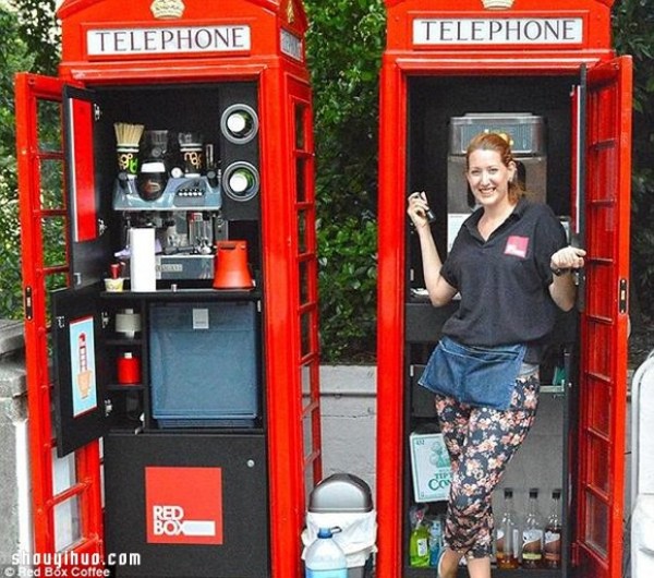 Abandoned phone booths are renovated to allow the unemployed and homeless to open a small shop