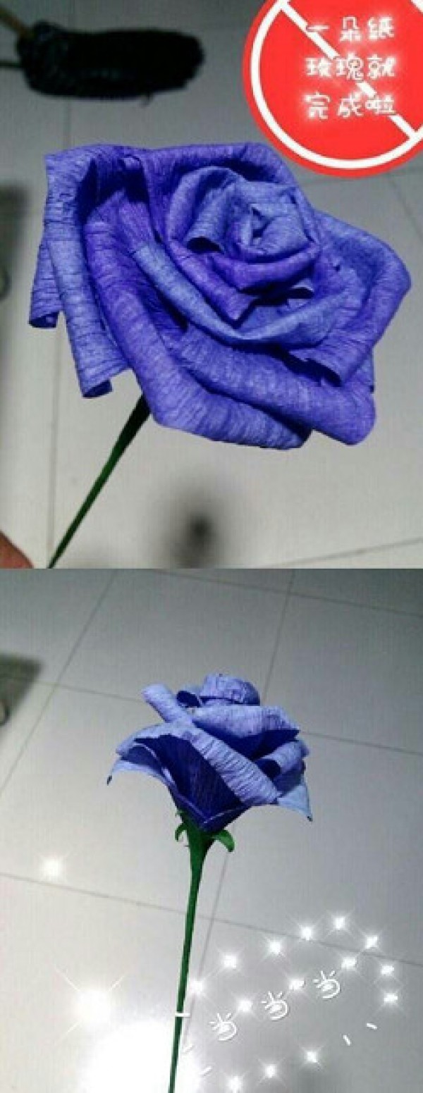 How to Fold a Rose from Crepe Paper with Illustration of Folding a Rose from Crepe Paper