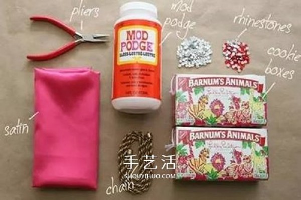 How to use DIY to make fashionable handbags from biscuit box waste