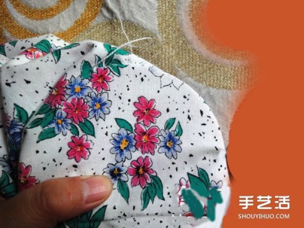 Detailed illustrated tutorial on DIY production method of fabric pumpkin storage basket