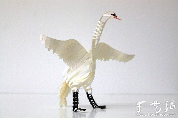 Paper-cut art work—Paper Bird Sculpture