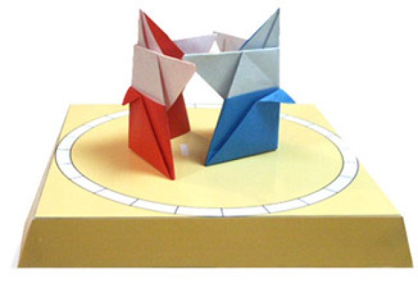 Sumo Wrestlers Origami Method