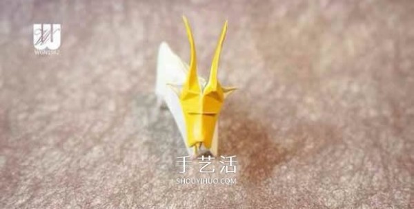 How to make a realistic goat origami with hand-made origami 3D goat illustration