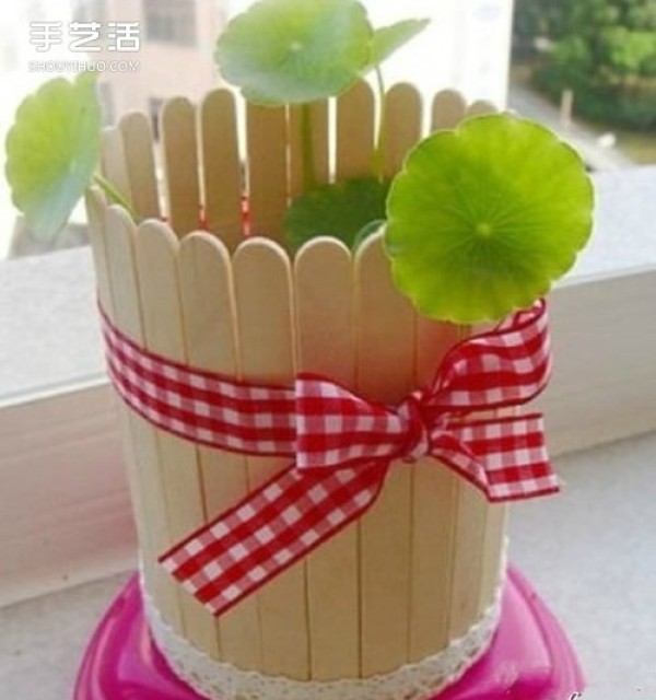 A collection of creative pictures of ice cream sticks, a collection of handmade pictures of popsicle sticks