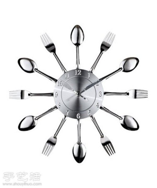 Alternative classic usage of exquisite spoons and forks