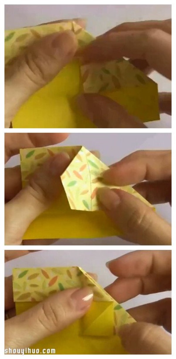 How to fold the origami five-star flower. Illustrated tutorial on how to fold the five-star flower.