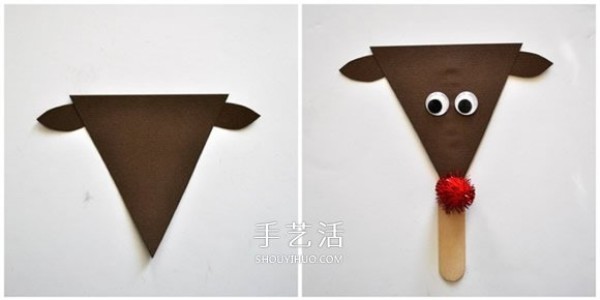 Tutorial on handmade Christmas reindeer in kindergarten