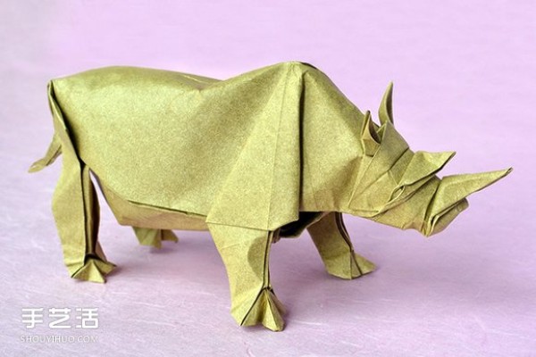 Mabona Rhino Origami Tutorial, Mabona Rhino Origami Illustrations